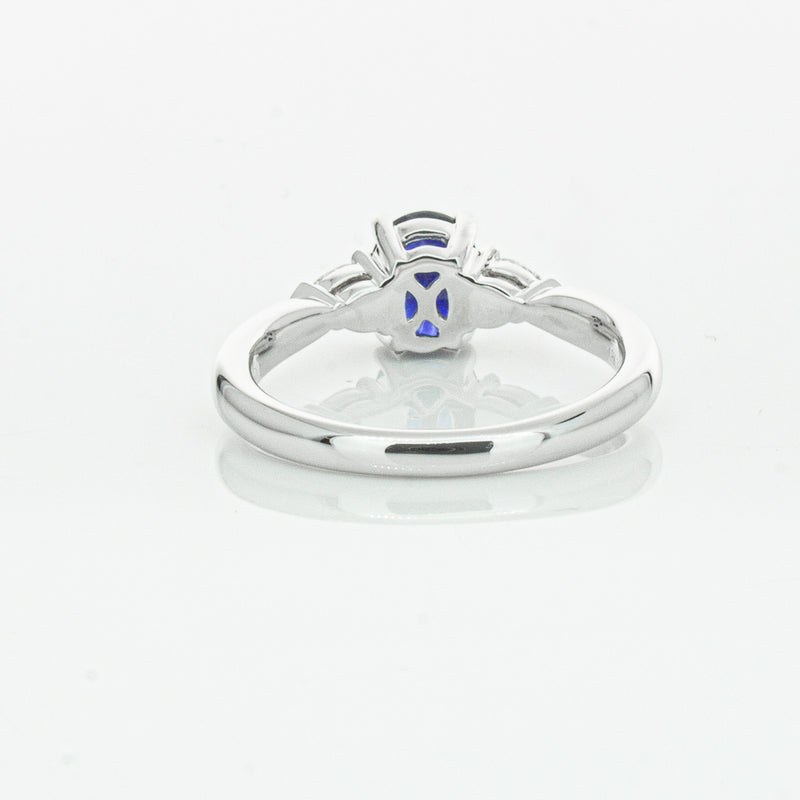 18ct White Gold 1.35ct Sapphire & Diamond Ayla Ring-Ring-Walker & Hall