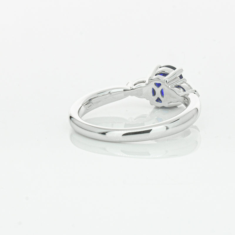 18ct White Gold 1.35ct Sapphire & Diamond Ayla Ring-Ring-Walker & Hall