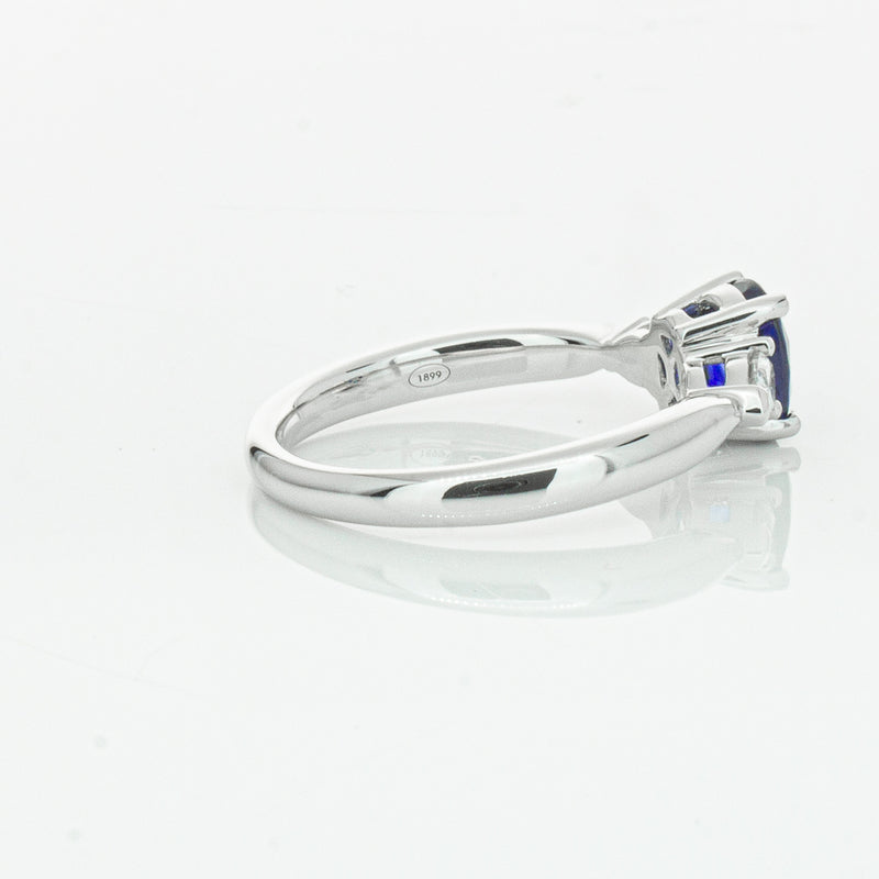 18ct White Gold 1.35ct Sapphire & Diamond Ayla Ring-Ring-Walker & Hall