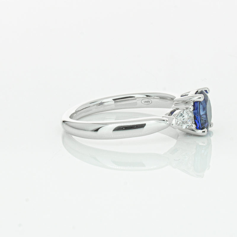 18ct White Gold 1.35ct Sapphire & Diamond Ayla Ring-Ring-Walker & Hall