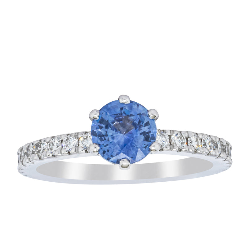 Deja Vu 18ct White Gold Sapphire & Diamond Ring Set-Ring-Walker & Hall