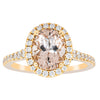 18ct Yellow Gold 1.79ct Morganite & Diamond Sierra Ring-Ring-Walker & Hall