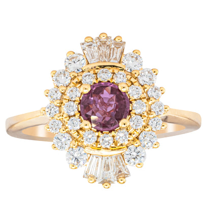 18ct Yellow Gold .54ct Ruby & Diamond Kira Ring-Ring-Walker & Hall