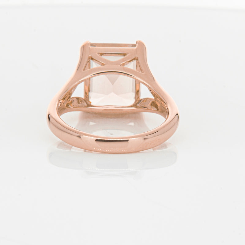 18ct Rose Gold 4.96ct Morganite Verona Ring-Ring-Walker & Hall