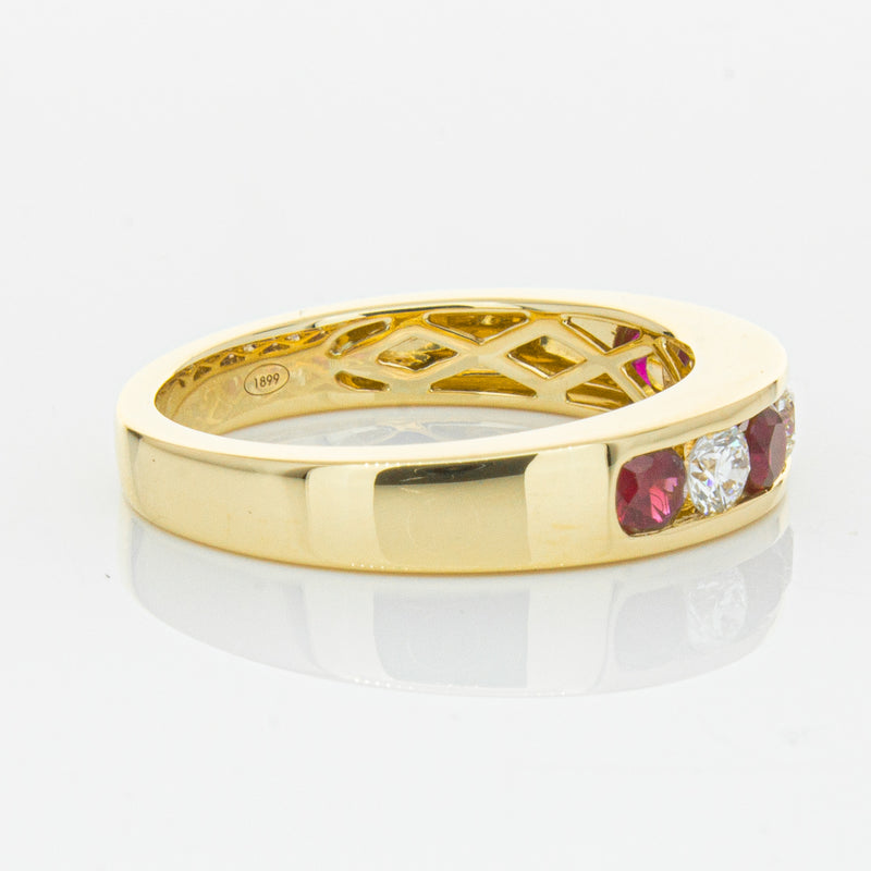 18ct Yellow Gold .50ct Ruby & Diamond Tigris Ring-Ring-Walker & Hall