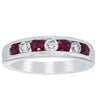 18ct White Gold .50ct Ruby & Diamond Tigris Ring-Ring-Walker & Hall