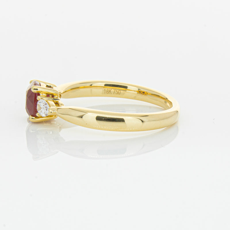 18ct Yellow Gold 1.11ct Ruby & Diamond Ayla Ring-Ring-Walker & Hall