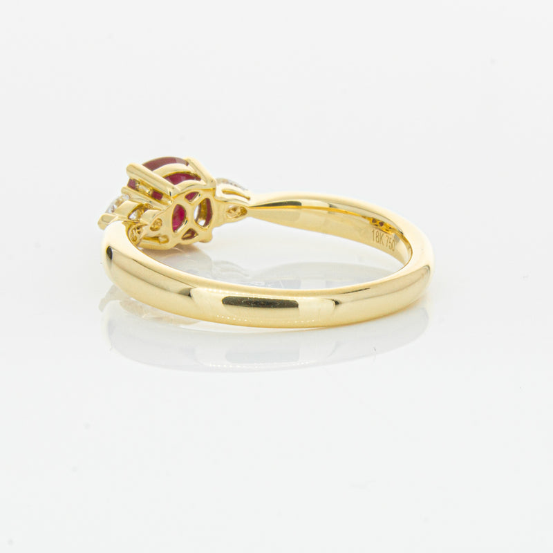 18ct Yellow Gold 1.11ct Ruby & Diamond Ayla Ring-Ring-Walker & Hall