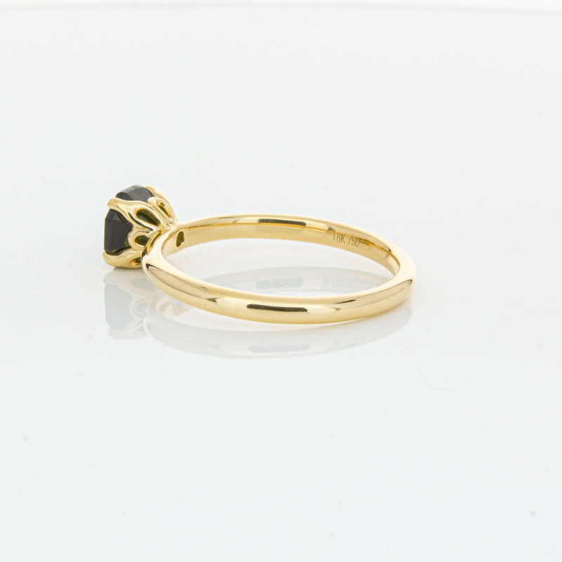 18ct Yellow Gold 1.02ct Green Tourmaline Mini Octavia Ring-Ring-Walker & Hall