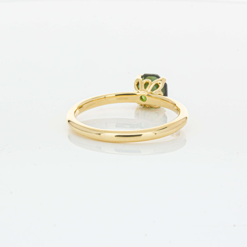 18ct Yellow Gold 1.02ct Green Tourmaline Mini Octavia Ring-Ring-Walker & Hall