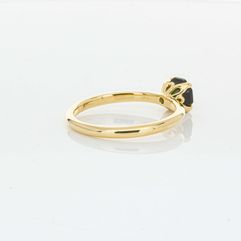 18ct Yellow Gold 1.02ct Green Tourmaline Mini Octavia Ring-Ring-Walker & Hall