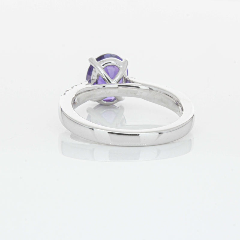18ct White Gold 2.03ct Sapphire & Diamond Phoenix Ring-Ring-Walker & Hall