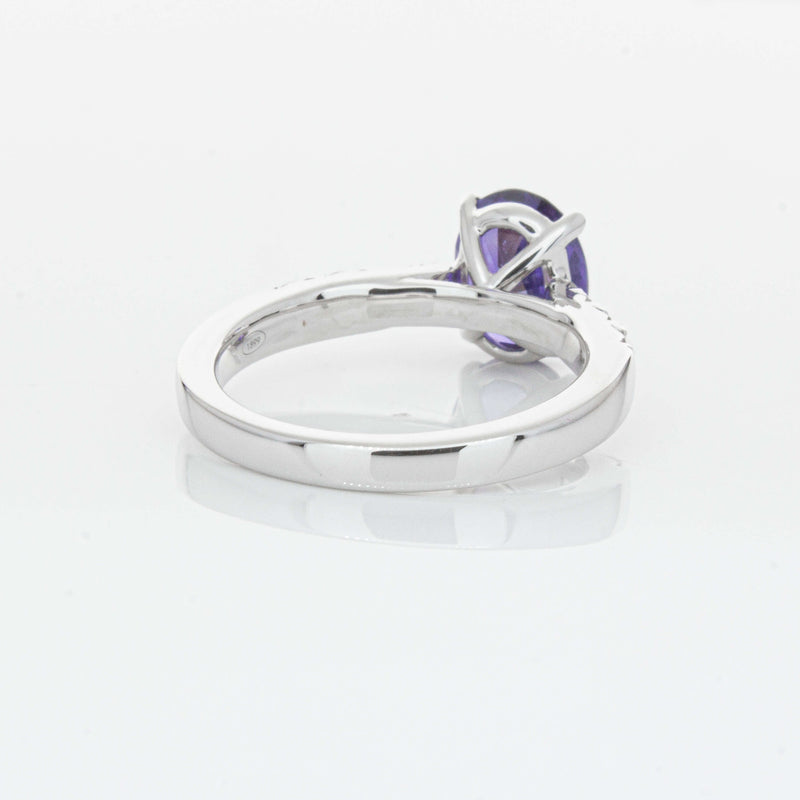 18ct White Gold 2.03ct Sapphire & Diamond Phoenix Ring-Ring-Walker & Hall