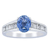 18ct White Gold 1.69ct Sapphire & Diamond Ring-Ring-Walker & Hall