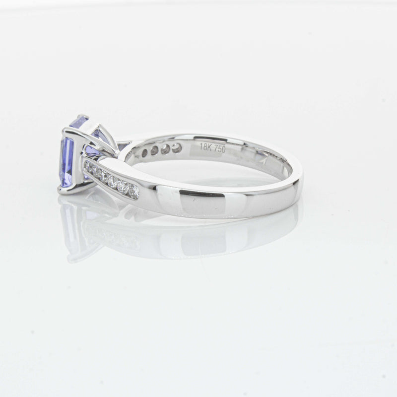 18ct White Gold 1.89ct Sapphire Avalon Ring-Ring-Walker & Hall