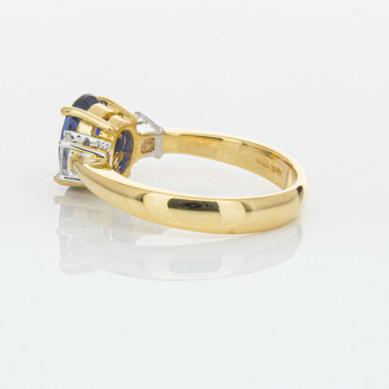 Deja Vu 18ct Yellow Gold 2.17ct Sapphire & Diamond Ring-Ring-Walker & Hall
