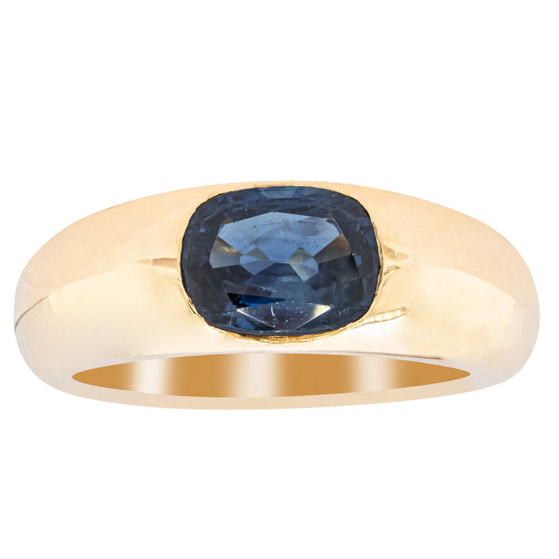 Vintage 18ct Yellow Gold 2.00ct Sapphire Ring-Ring-Walker & Hall