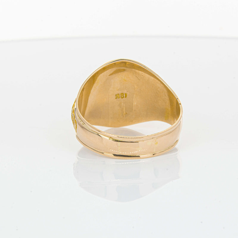 Deja Vu 18ct Yellow Gold Synthetic Star Sapphire Dress Ring - Ring - Walker & Hall