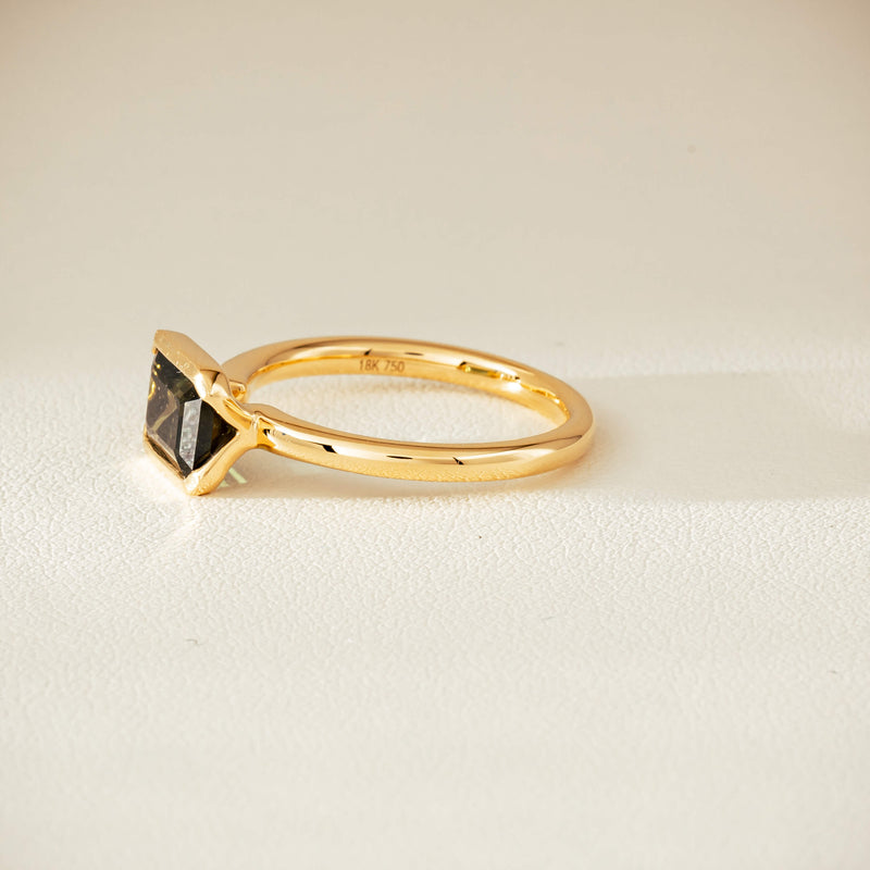 18ct Yellow Gold 1.77ct Green Tourmaline Elle Ring - Ring - Walker & Hall