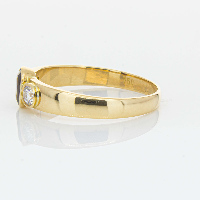 Deja Vu 18ct Yellow Gold .45ct Ruby & Diamond Ring - Ring - Walker & Hall