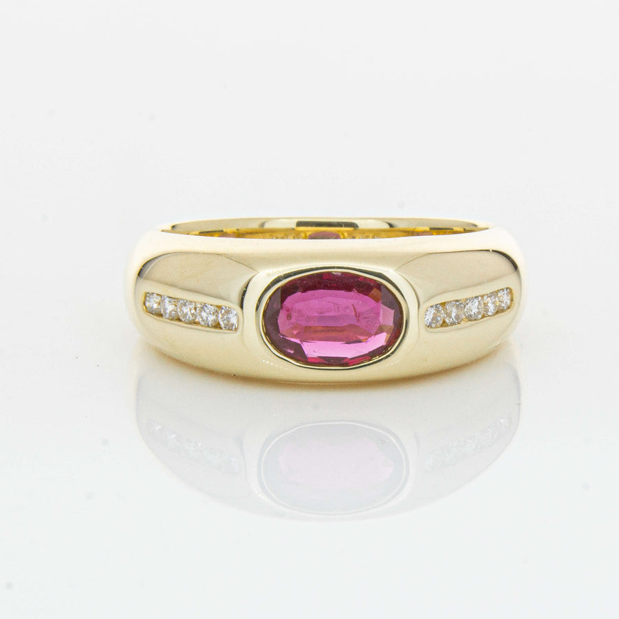 9ct Yellow Gold Ruby and Diamond Kylie Ring - Ring - Walker & Hall