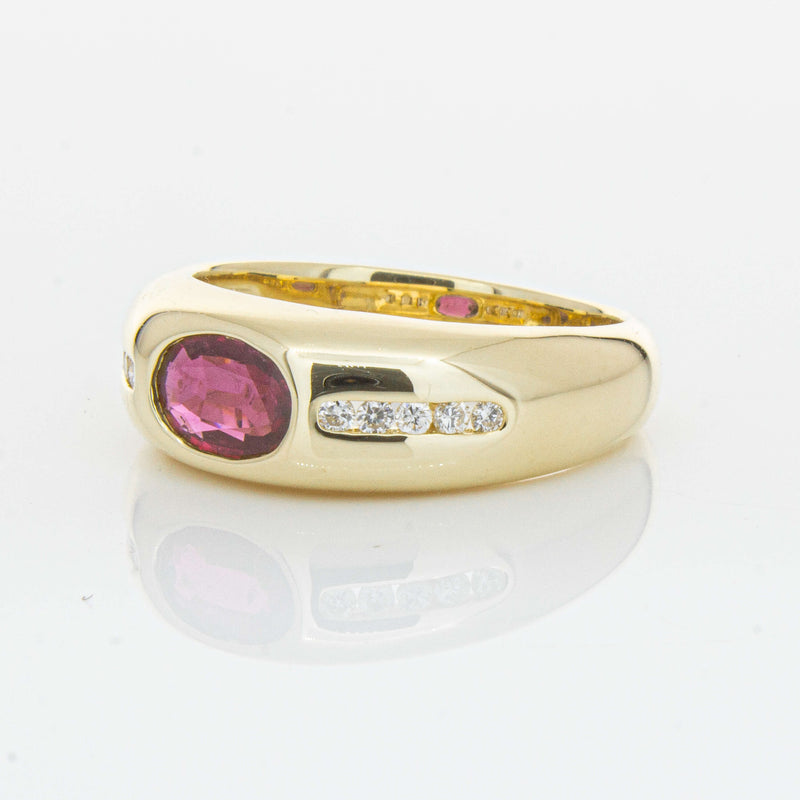 9ct Yellow Gold Ruby and Diamond Kylie Ring - Ring - Walker & Hall