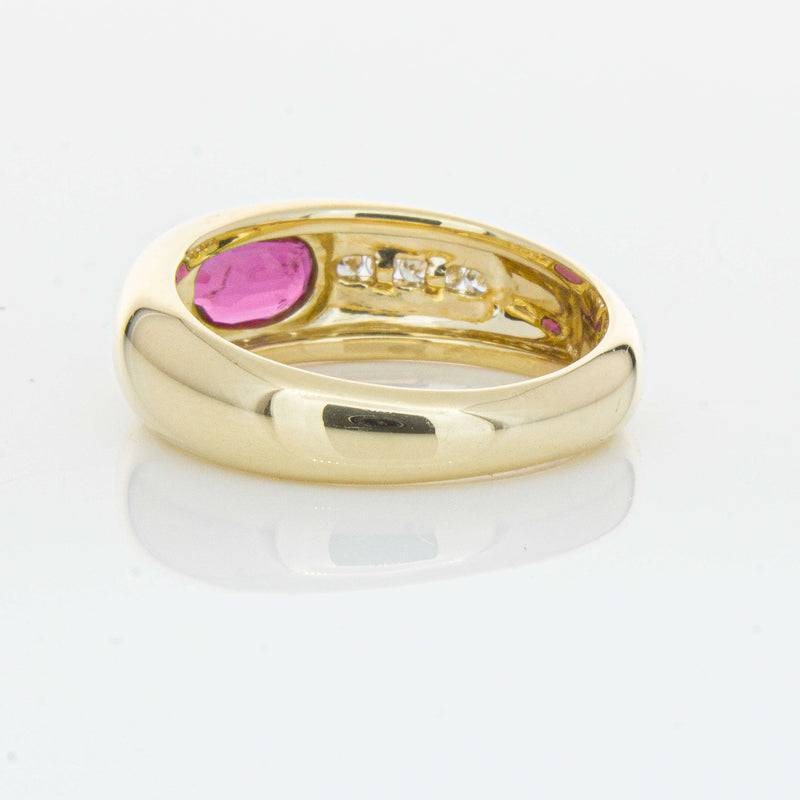 9ct Yellow Gold Ruby and Diamond Kylie Ring - Ring - Walker & Hall