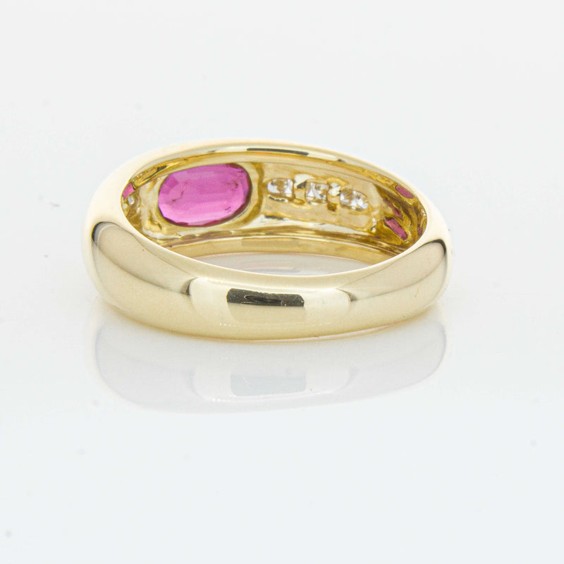 9ct Yellow Gold Ruby and Diamond Kylie Ring - Ring - Walker & Hall