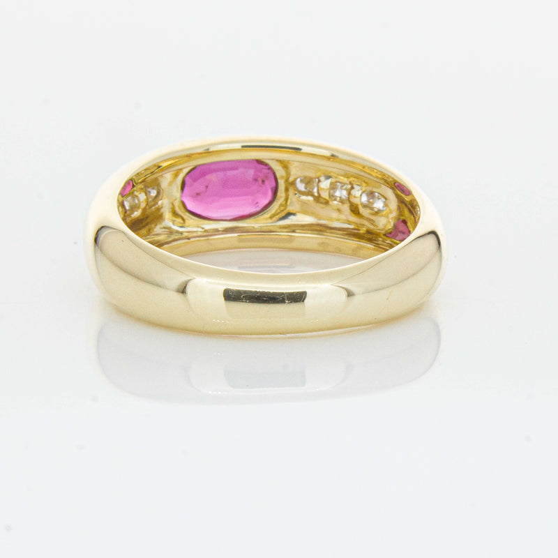 9ct Yellow Gold Ruby and Diamond Kylie Ring - Ring - Walker & Hall