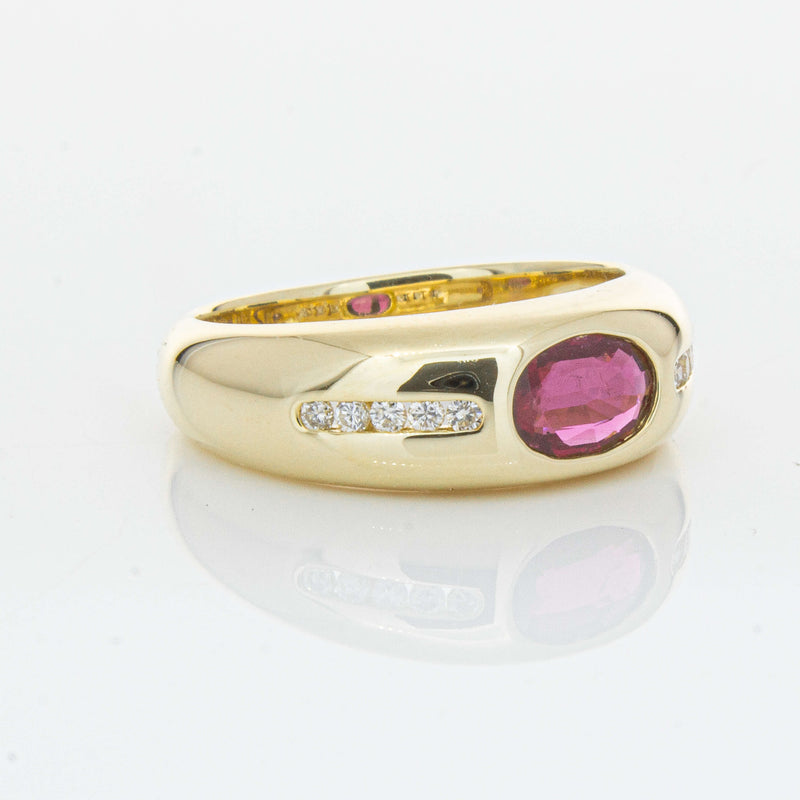 9ct Yellow Gold Ruby and Diamond Kylie Ring - Ring - Walker & Hall