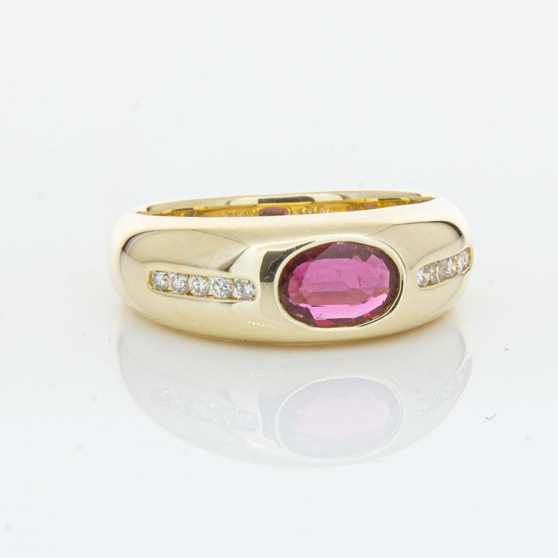 9ct Yellow Gold Ruby and Diamond Kylie Ring - Ring - Walker & Hall