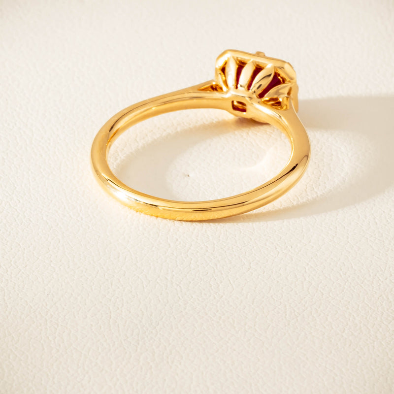 18ct Yellow Gold 1.02ct Ruby Solitaire Ring - Ring - Walker & Hall