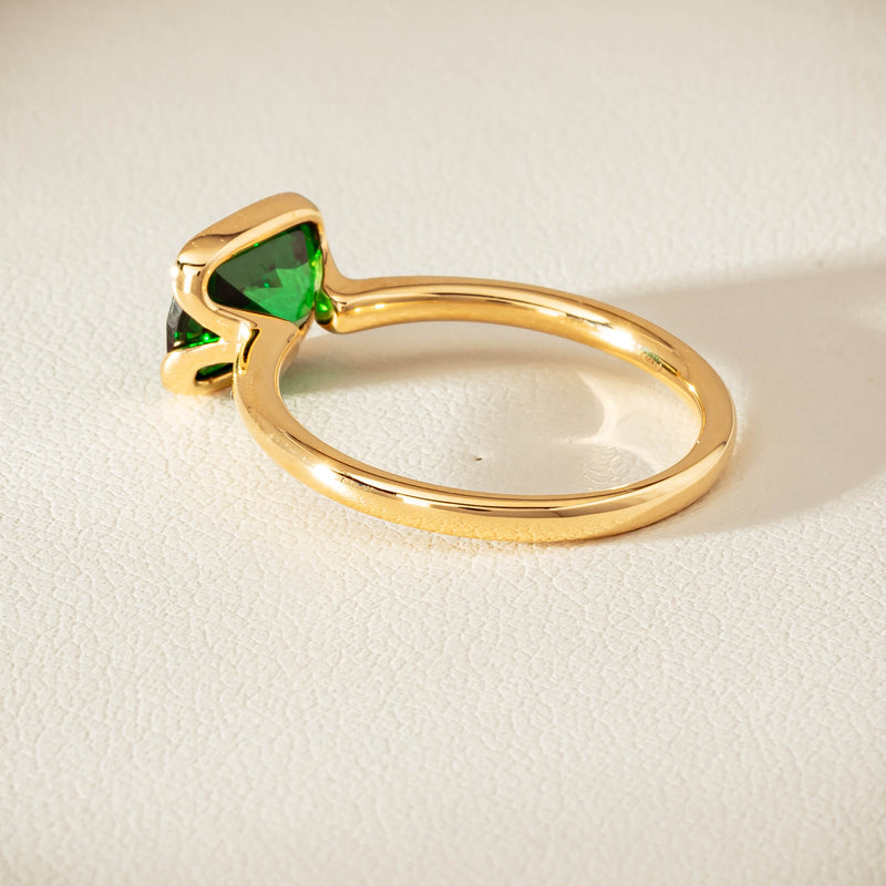 18ct Yellow Gold 2.05ct Tsavorite Elle Ring - Ring - Walker & Hall