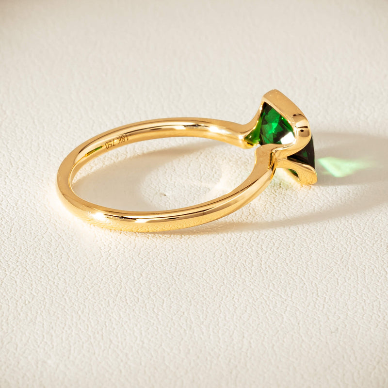 18ct Yellow Gold 2.05ct Tsavorite Elle Ring - Ring - Walker & Hall