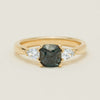 18ct Yellow Gold 1.71ct Green Tsavorite & Diamond Ayla Ring - Ring - Walker & Hall
