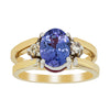 Deja Vu 18ct Yellow Gold Tanzanite, Ruby & Diamond Ring - Ring - Walker & Hall