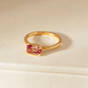 18ct Yellow Gold 1.75ct Padparadscha Sapphire Elle Ring - Ring - Walker & Hall