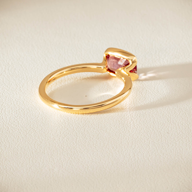 18ct Yellow Gold 1.75ct Pink Sapphire Elle Ring - Ring - Walker & Hall