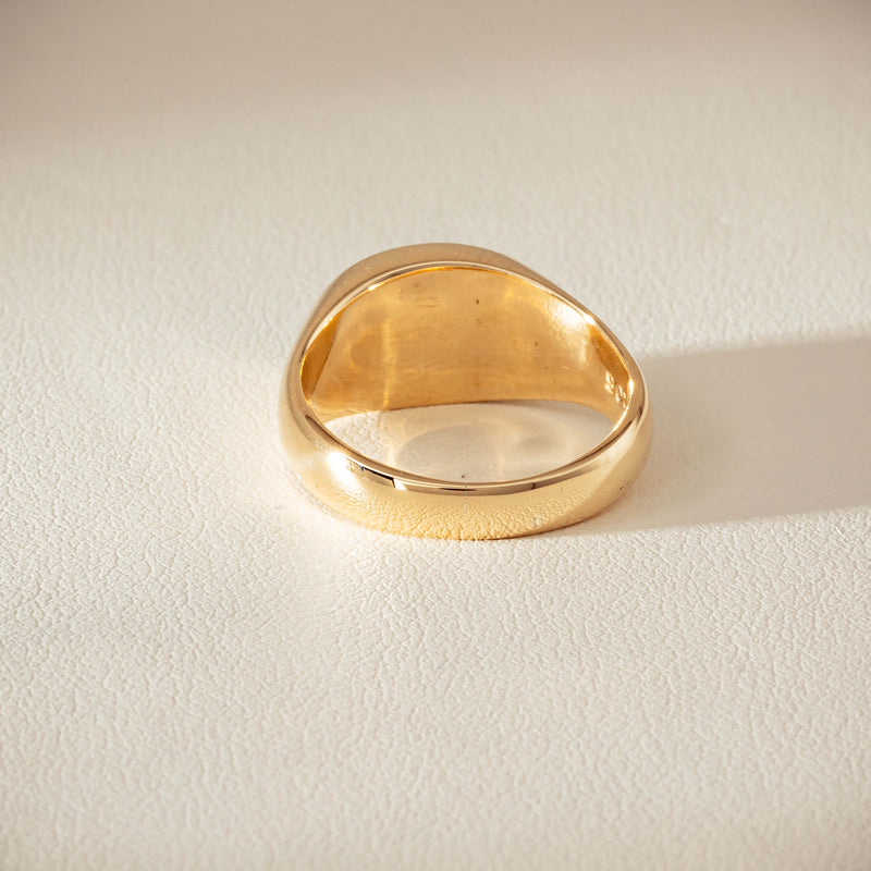 Deja Vu 9ct Yellow Gold Greenstone Ring - Ring - Walker & Hall