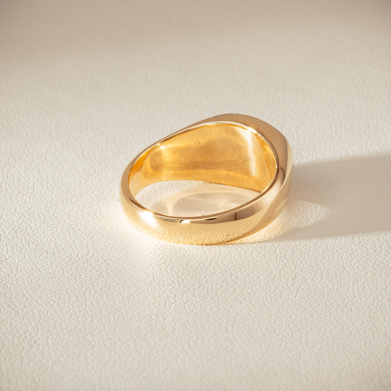 Deja Vu 9ct Yellow Gold Greenstone Ring - Ring - Walker & Hall