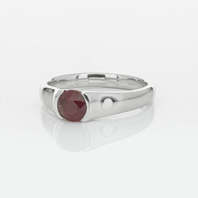 Deja Vu Platinum 1.01ct Ruby Solitaire Ring - Ring - Walker & Hall