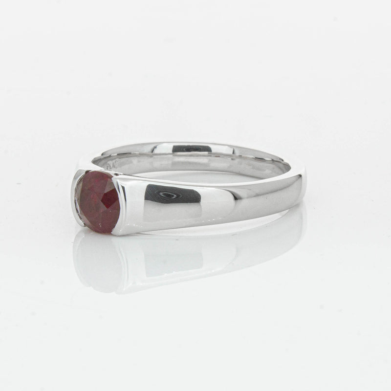 Deja Vu Platinum 1.01ct Ruby Solitaire Ring - Ring - Walker & Hall