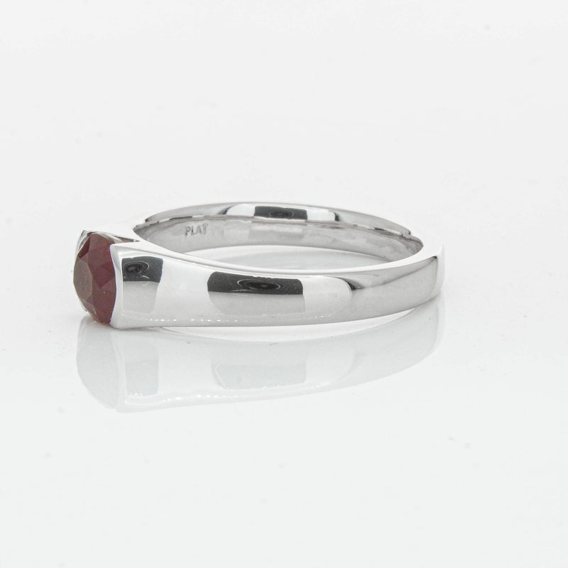 Deja Vu Platinum 1.01ct Ruby Solitaire Ring - Ring - Walker & Hall