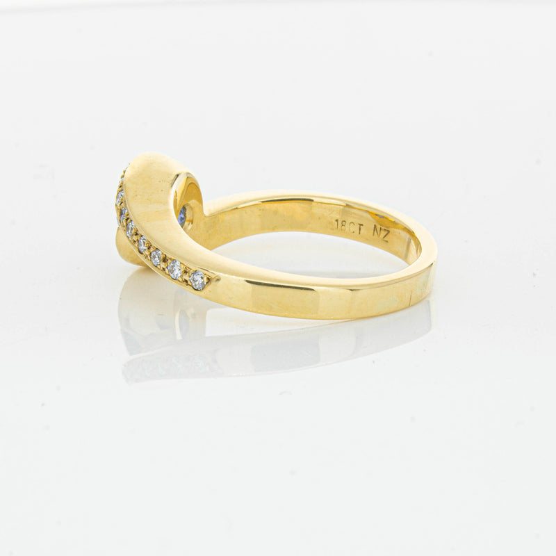 Deja Vu 18ct Yellow Gold 1.28ct Sapphire & Diamond Ring - Ring - Walker & Hall