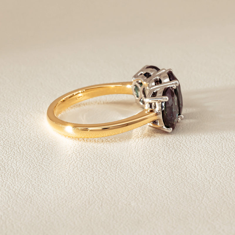 18ct Yellow Gold 5.58ct Green Sapphire Odyssey Ring - Ring - Walker & Hall