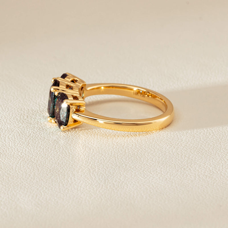 18ct Yellow Gold 3.60ct Green Sapphire Odyssey Ring - Ring - Walker & Hall