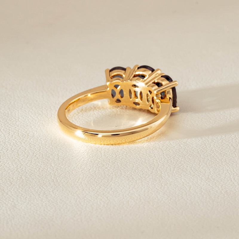 18ct Yellow Gold 3.60ct Green Sapphire Odyssey Ring - Ring - Walker & Hall