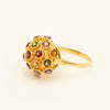 Vintage 18ct Yellow Gold Gem-Set Sputnik Ring - Ring - Walker & Hall