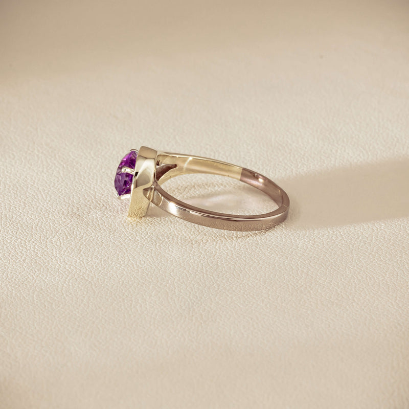 Deja Vu Mixed Carat White Gold Amethyst & Diamond Ring - Ring - Walker & Hall
