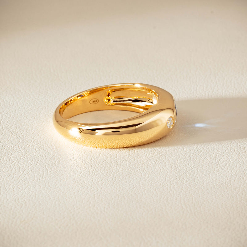 18ct Yellow Gold .43ct Sapphire & Diamond Kylie Ring